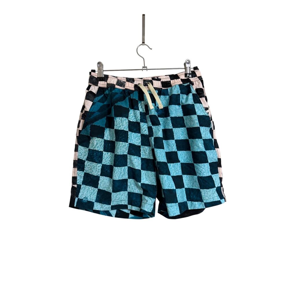 BLUE SKY INN check print deck shorts Mens size Small